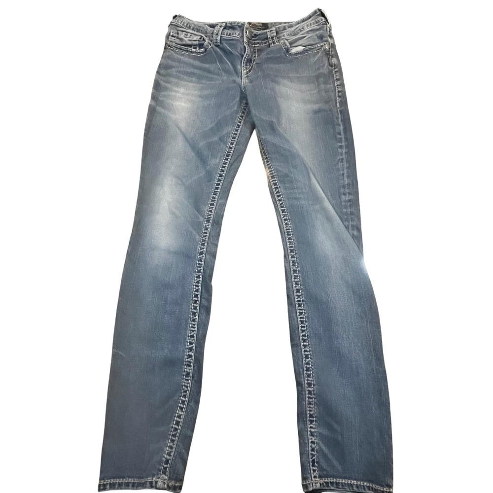 Silver‎ Jeans Co Suki Mid Pencil Skinny Jeans W29 L31 Medium Wash